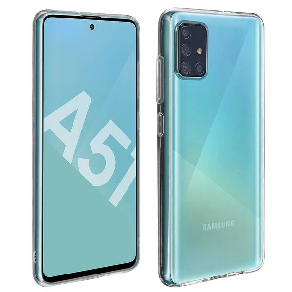 Coque Samsung Galaxy A51 Silicone Souple et Film Verre Trempé 9H