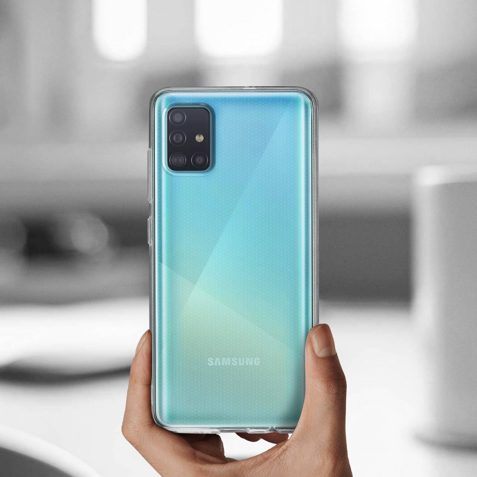 Coque Samsung Galaxy A51 Silicone Souple et Film Verre Trempé 9H-2