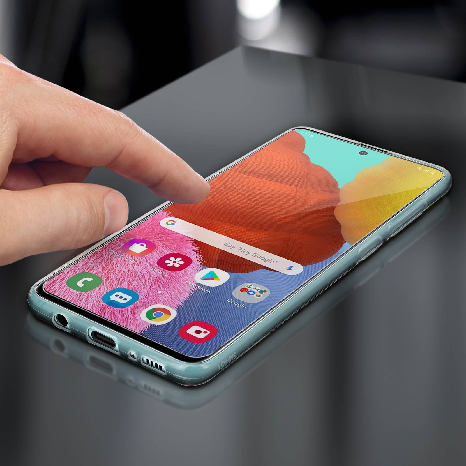 Coque Samsung Galaxy A51 Silicone Souple et Film Verre Trempé 9H-3