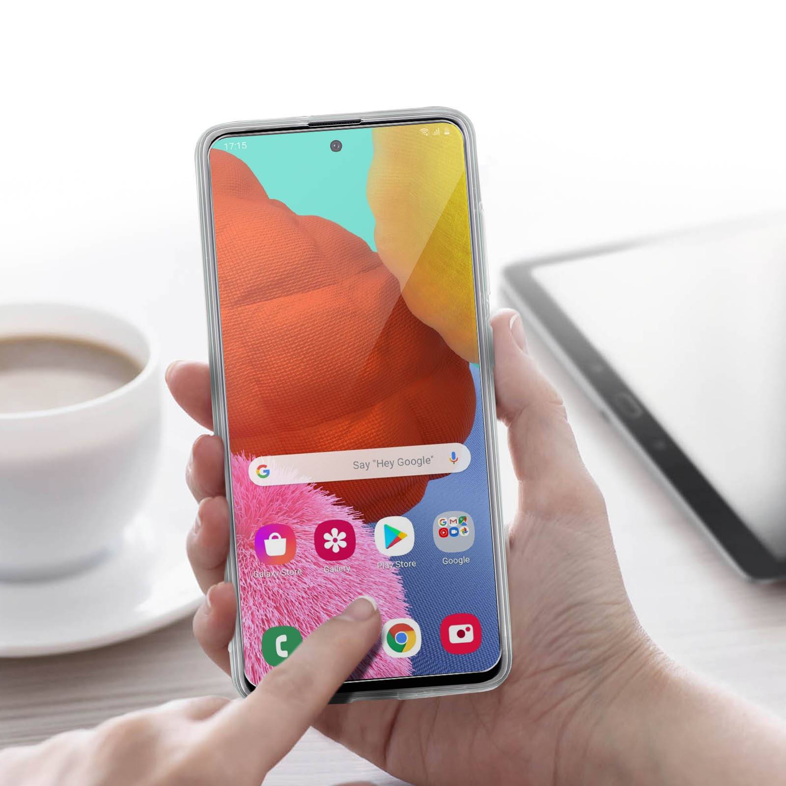 Coque Samsung Galaxy A51 Silicone Souple et Film Verre Trempé 9H-4