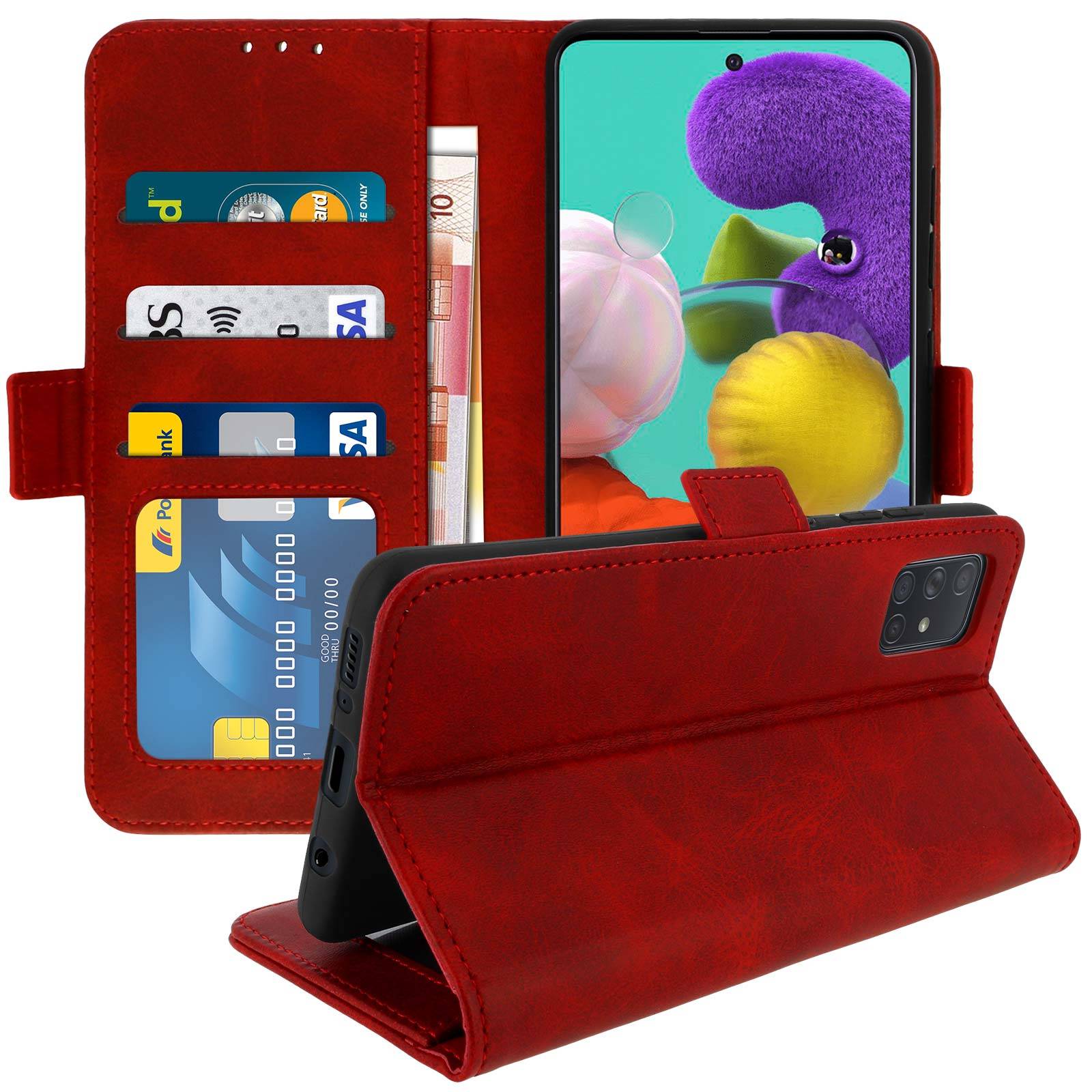 Housse pour Samsung Galaxy A51 Étui Folio Porte-cartes Fonction Support-1