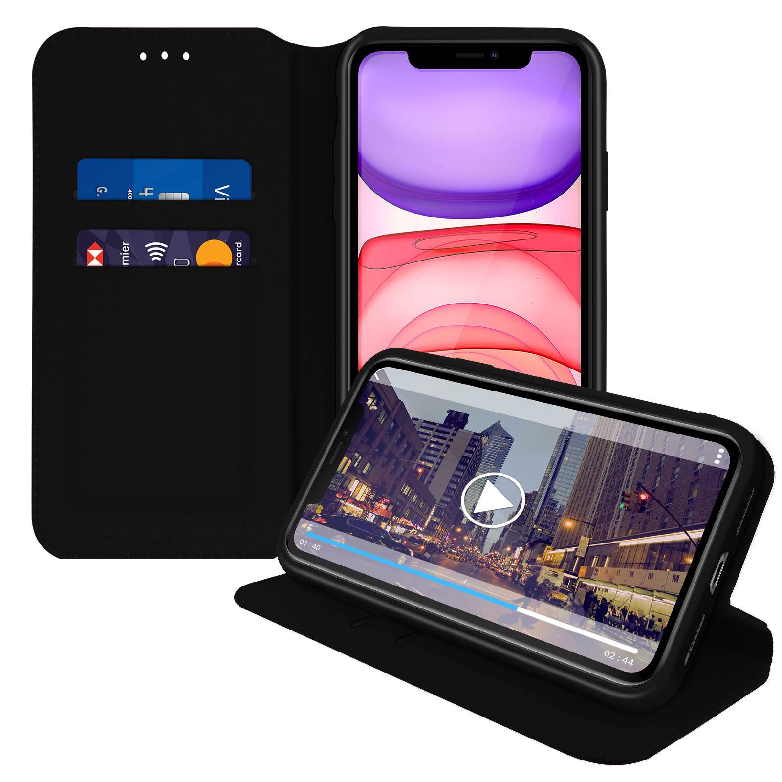Housse pour iPhone 11 Étui Folio Portefeuille Fonction Support-1
