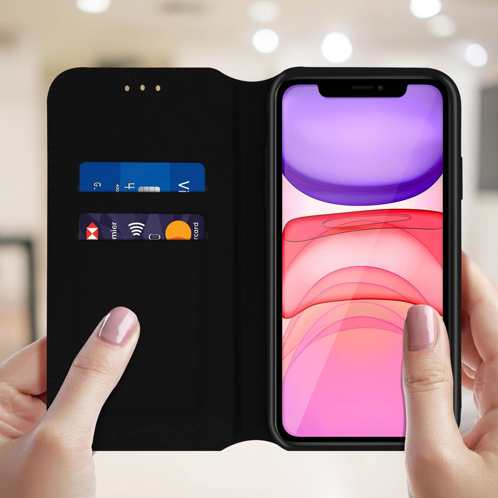 Housse pour iPhone 11 Étui Folio Portefeuille Fonction Support-2