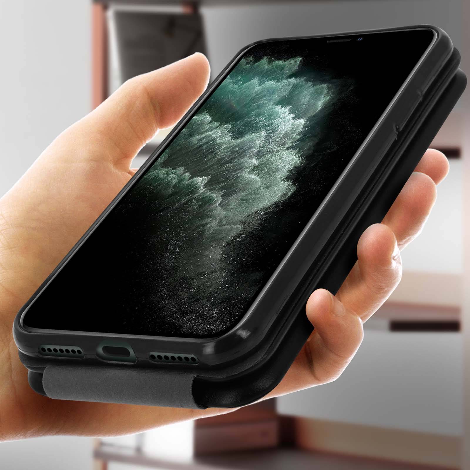 Étui pour iPhone 11 Pro Housse Clapet vertical Porte-carte-3