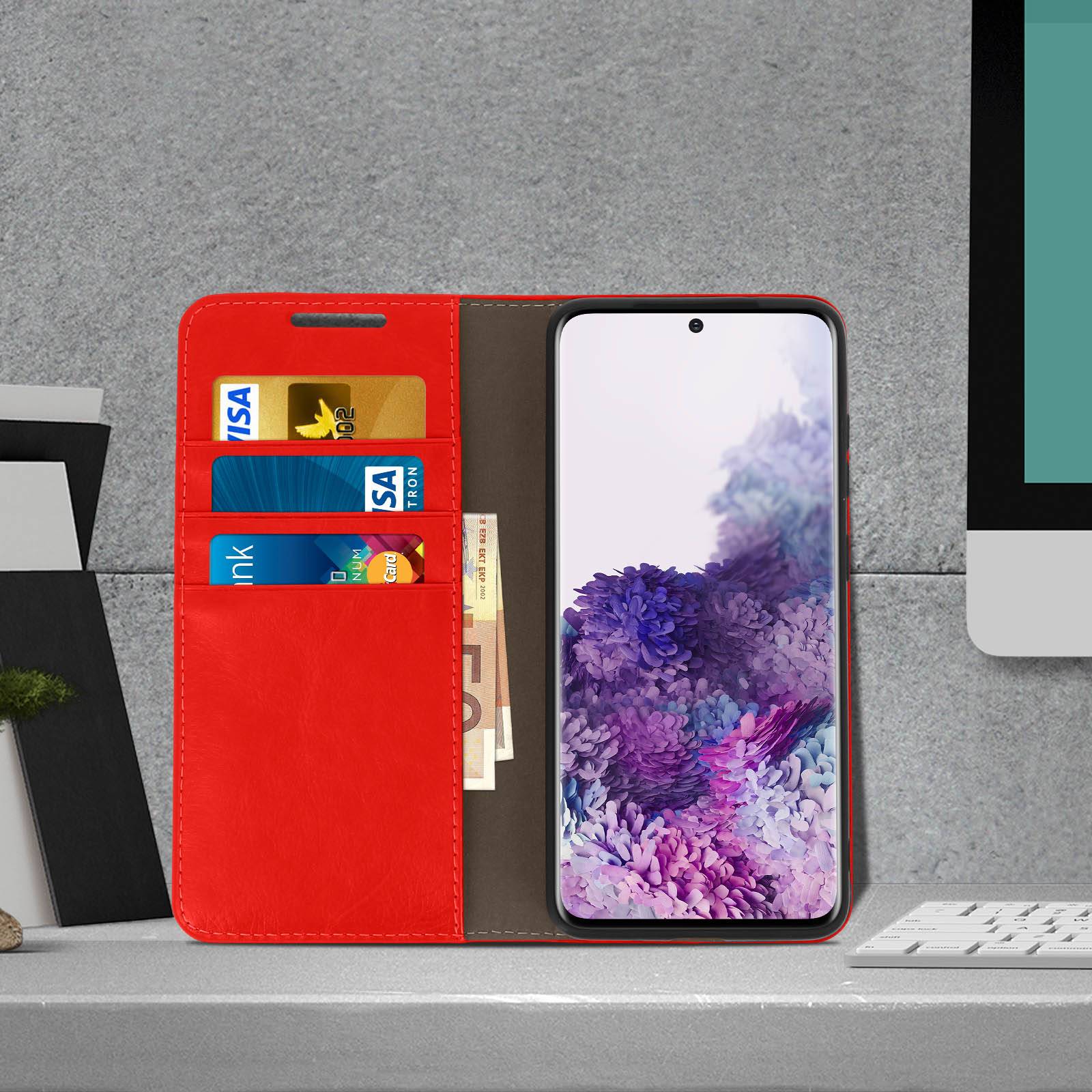 Étui pour Samsung Galaxy S20 Folio Cuir Véritable Porte cartes Support Vidéo-2