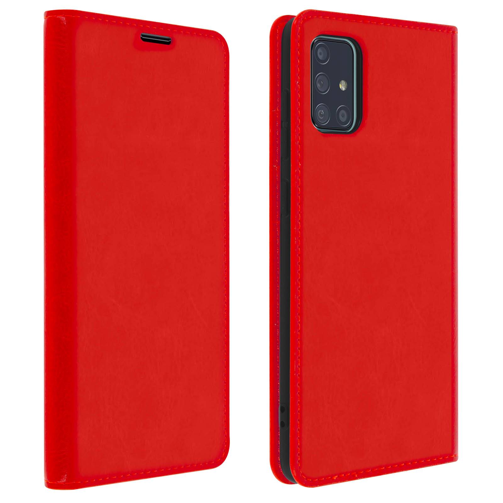 Étui pour Samsung Galaxy A51 Cuir Véritable Porte cartes Support Vidéo-0