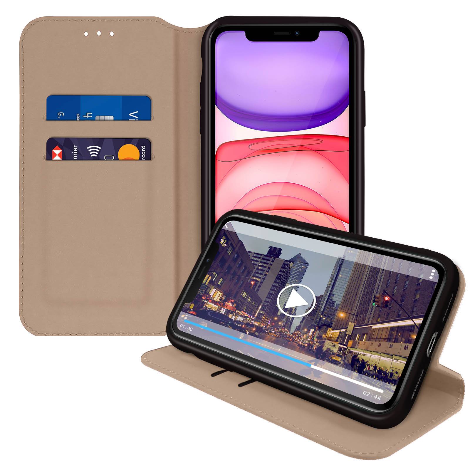 Housse pour iPhone 11 Étui Folio Portefeuille Fonction Support-1