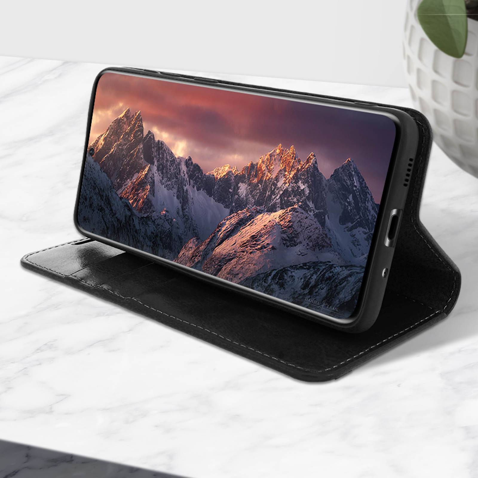 Étui pour Samsung Galaxy S20 Folio Cuir Véritable Porte cartes Support Vidéo-4
