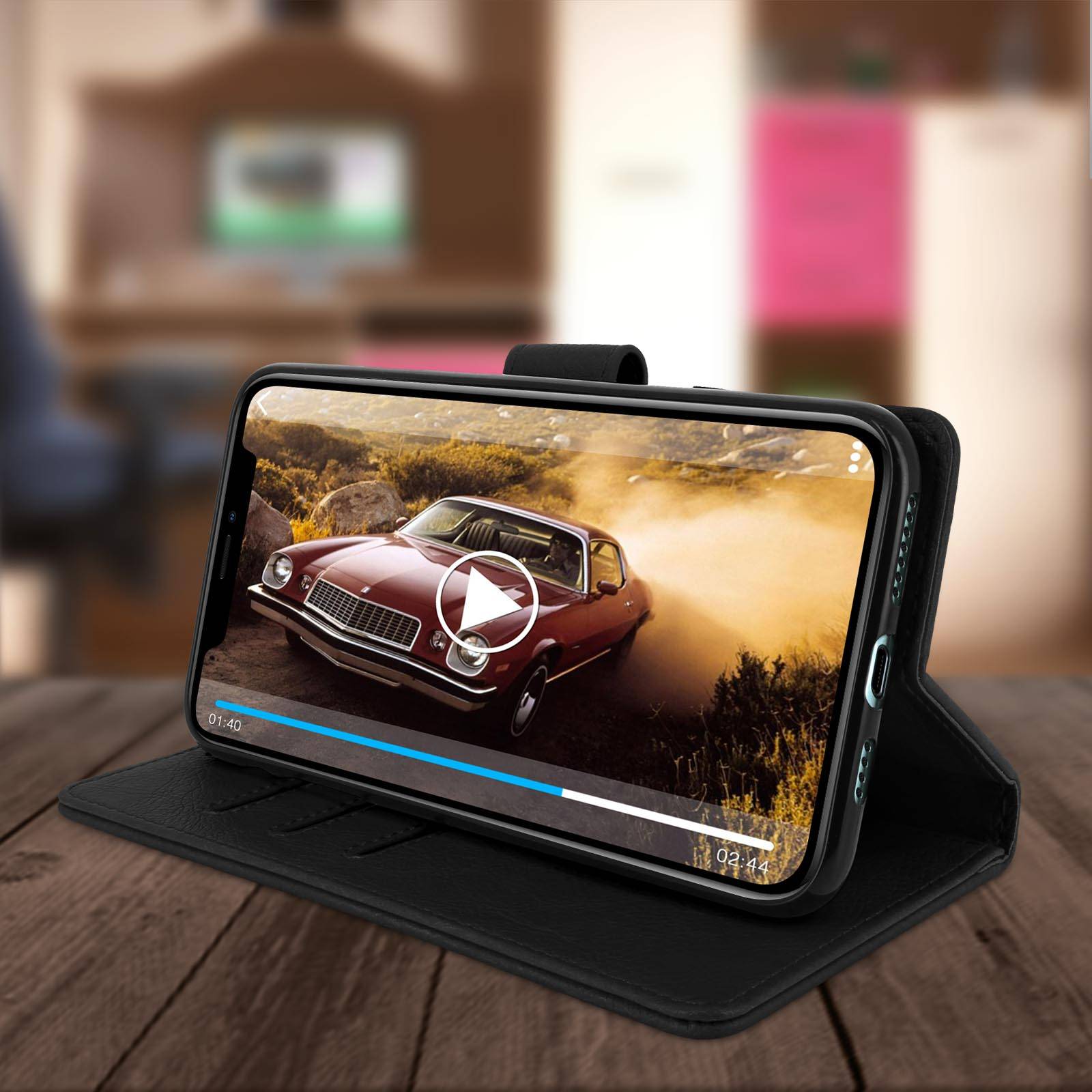 Étui pour iPhone 11 Pro Max Housse Intégrale Porte-carte Fonction Support-3