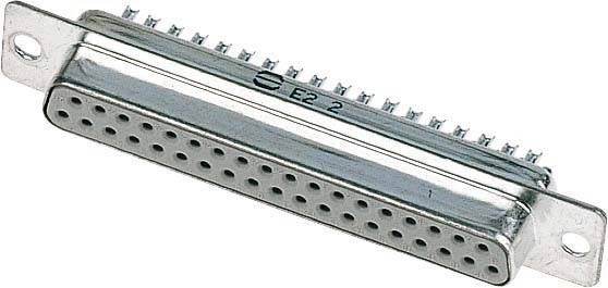 Embase SUB-D femelle 25 pôles HARTING 09672254704 180 ° fût à souder 100 pc(s)