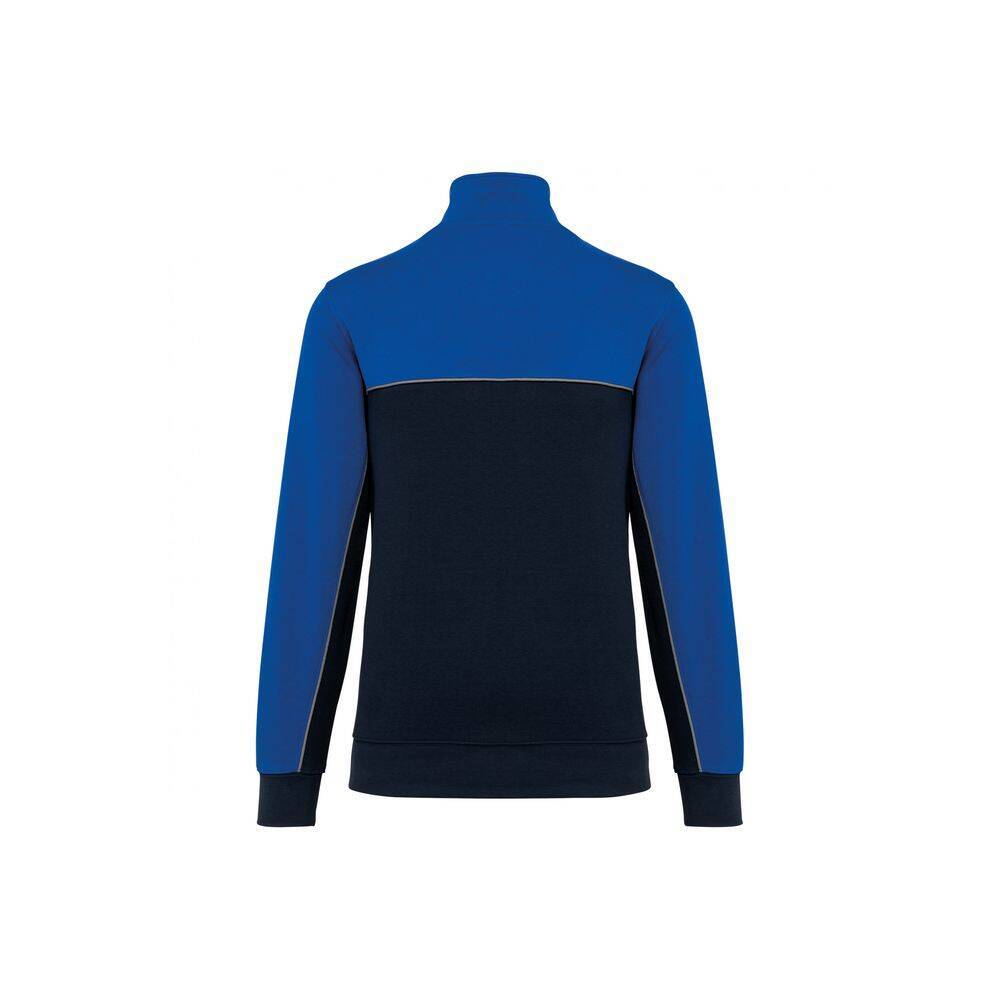 Sweat-shirt écoresponsable à col zippé WK. Designed To Work Marine / Bleu Royal XXL-2
