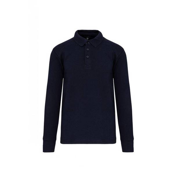 Sweat-shirt col polo homme WK. Designed To Work Bleu Marine S