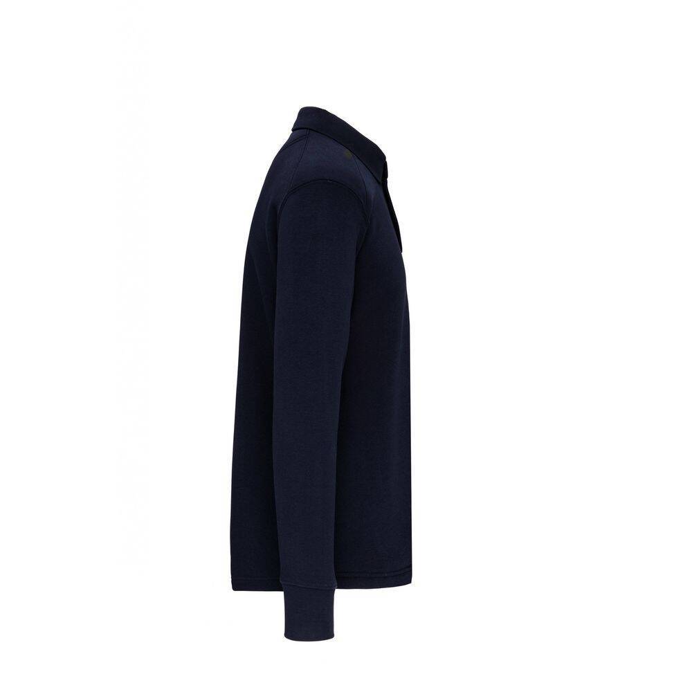 Sweat-shirt col polo homme WK. Designed To Work Bleu Marine S-1