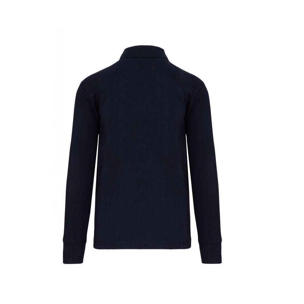 Sweat-shirt col polo homme WK. Designed To Work Bleu Marine S-2