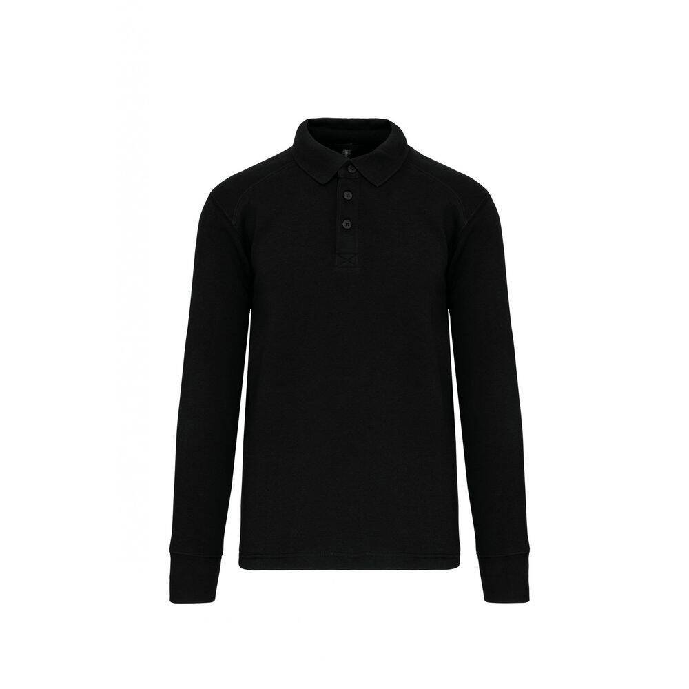 Sweat-shirt col polo homme WK. Designed To Work Noir XXL-0