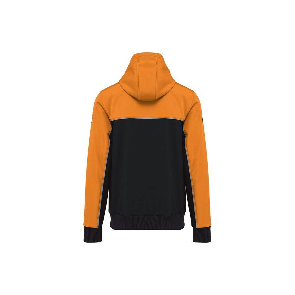 Veste de travail softshell bicolore BIONIC FINISH® ECO WK. Designed To Work Noir / Orange XXL-1