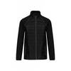 Veste DayToDay bi-matière unisexe WK. Designed To Work Noir / Argent 4XL