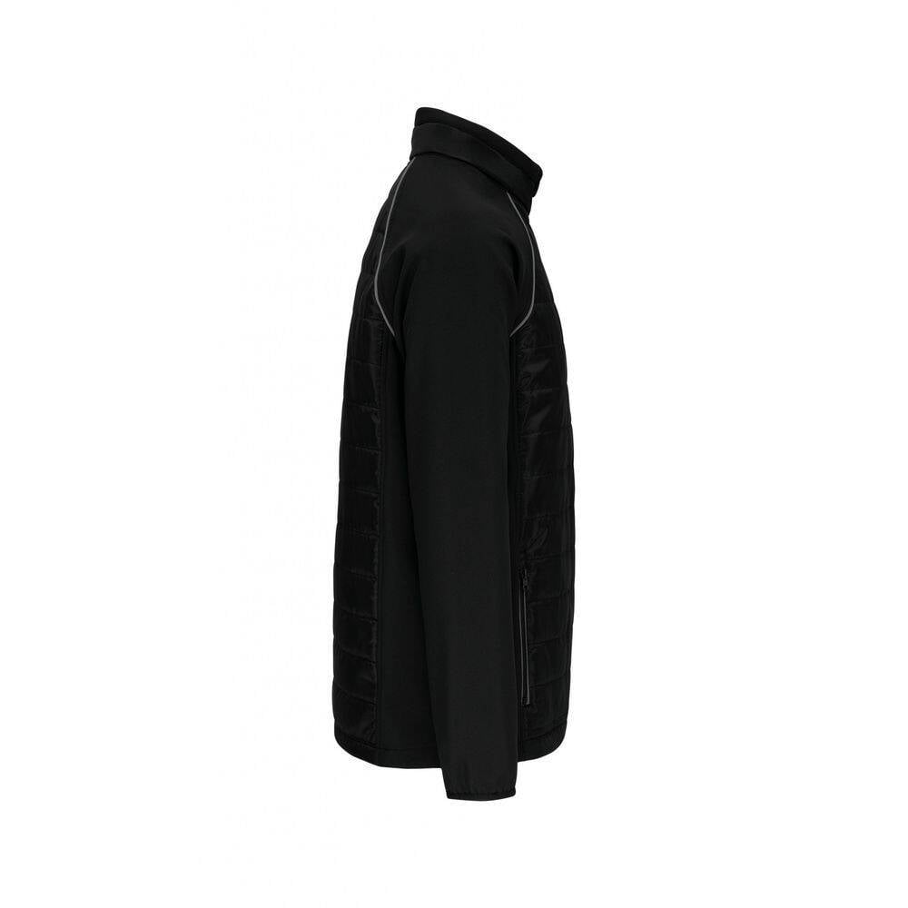 Veste DayToDay bi-matière unisexe WK. Designed To Work Noir / Argent 4XL-1