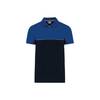 Polo bicolore écoresponsable manches courtes WK. Designed To Work Navy / Royal M