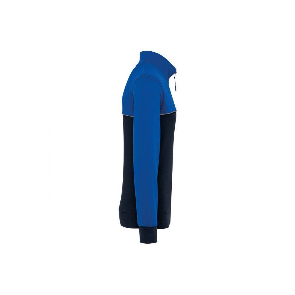Sweat-shirt écoresponsable à col zippé WK. Designed To Work Marine / Bleu Royal XL-1