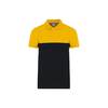 Polo bicolore écoresponsable manches courtes WK. Designed To Work Noir / Jaune 4XL