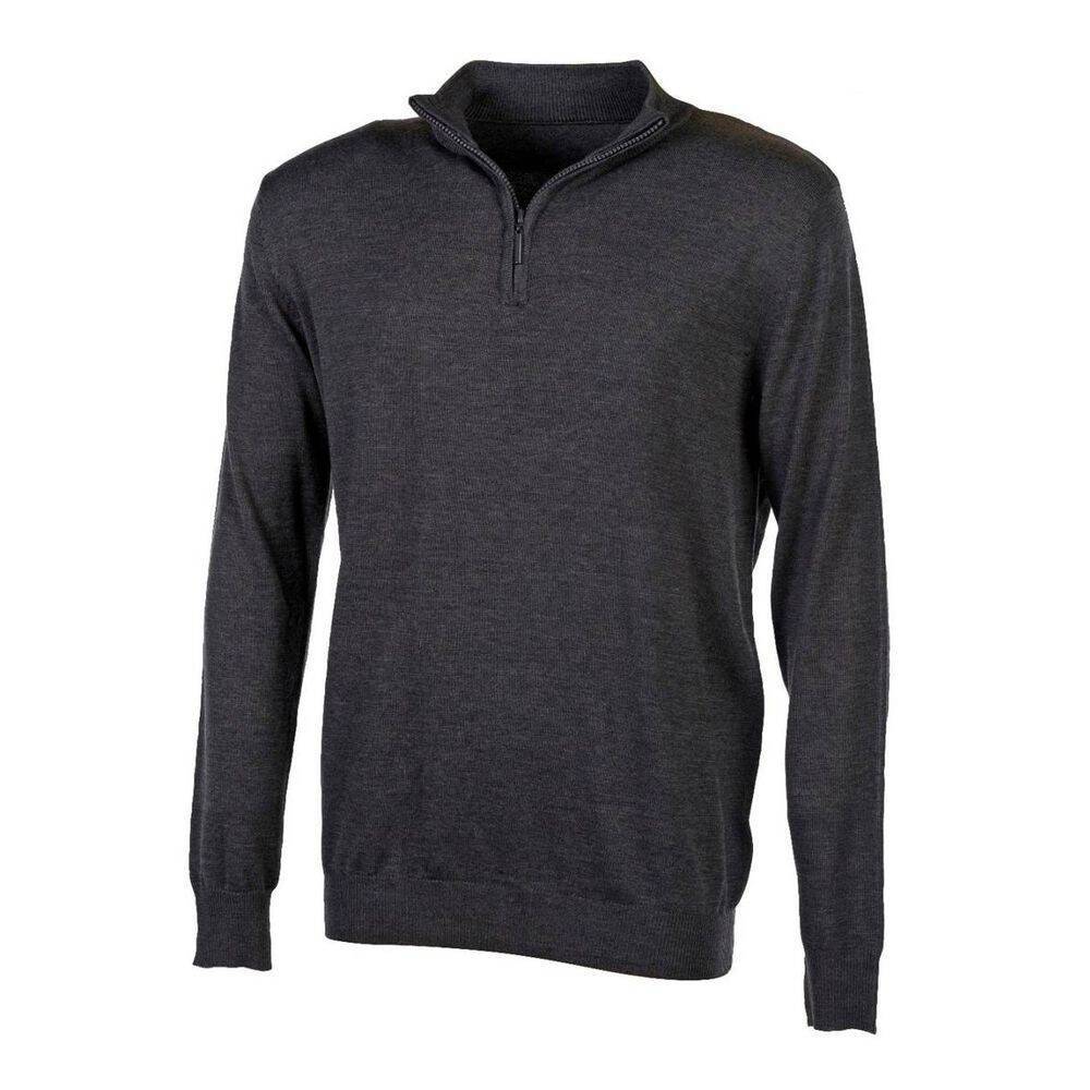 Pull de travail col zippé Pen duick Gris Foncé S-0