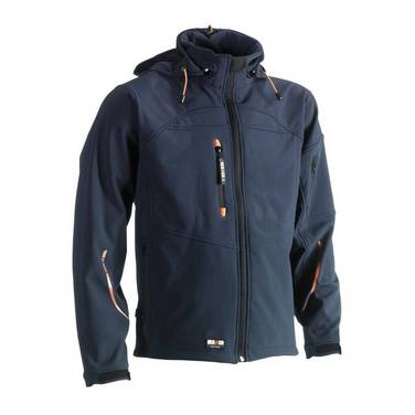 Veste softshell a capuche Poseidon Herock Bleu Marine L