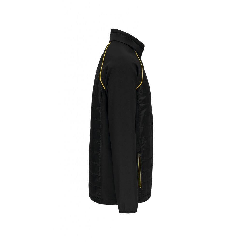 Veste DayToDay bi-matière unisexe WK. Designed To Work Noir / Jaune XXL-1