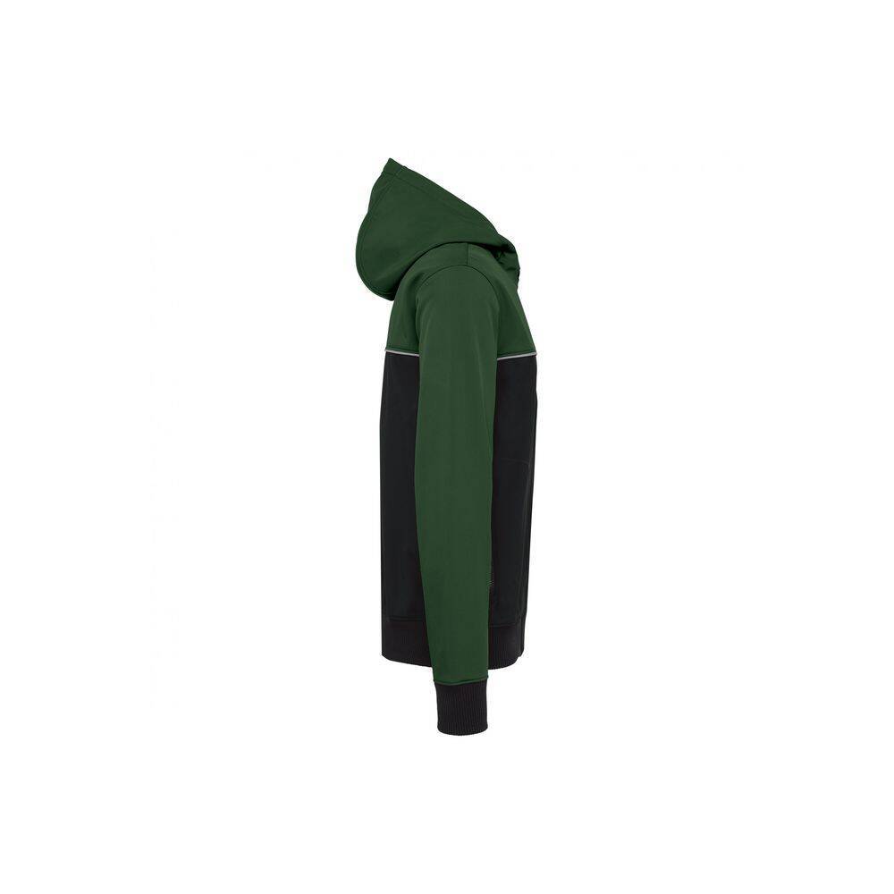 Veste de travail softshell bicolore BIONIC FINISH® ECO WK. Designed To Work Noir / Vert 4XL-1