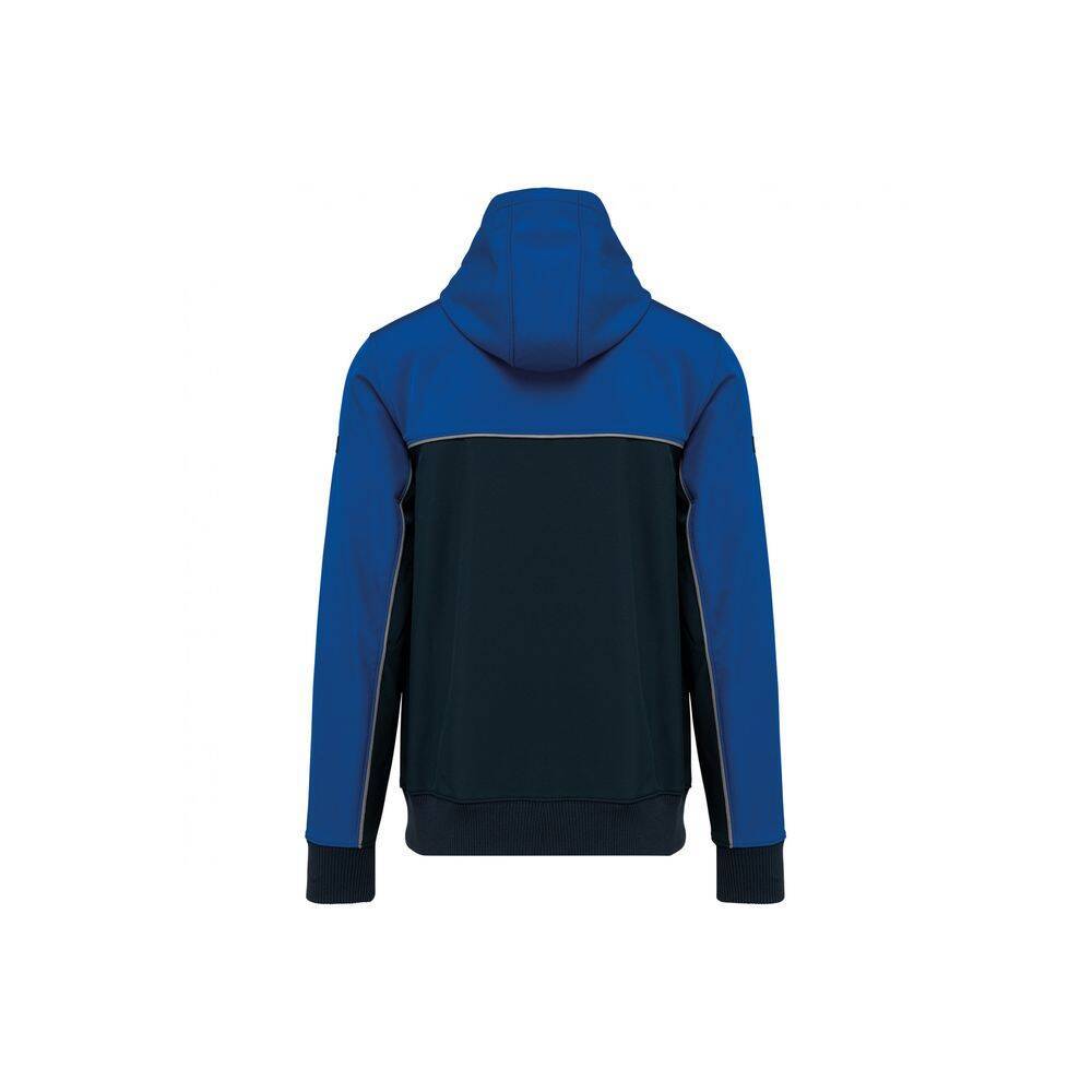 Veste de travail softshell bicolore BIONIC FINISH® ECO WK. Designed To Work Marine / Bleu Royal S-2