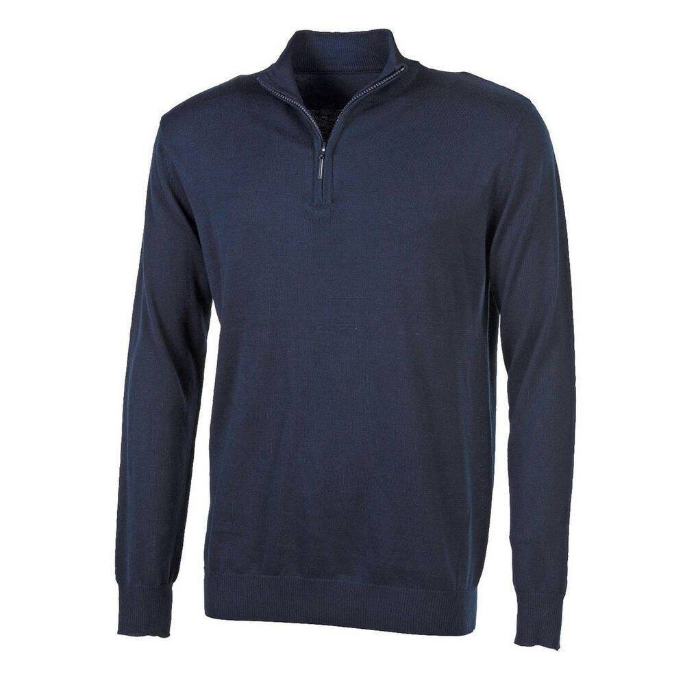 Pull de travail col zippé Pen duick Bleu Marine S-0