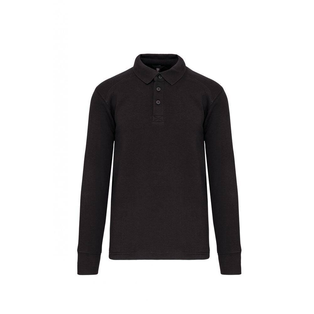 Sweat-shirt col polo homme WK. Designed To Work Gris Foncé XS-0