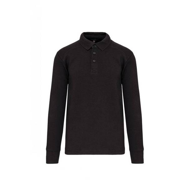 Sweat-shirt col polo homme WK. Designed To Work Gris Foncé XS