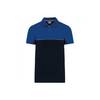 Polo bicolore écoresponsable manches courtes WK. Designed To Work Navy / Royal L