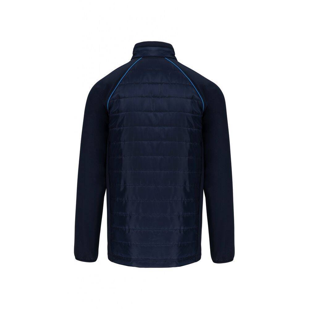 Veste DayToDay bi-matière unisexe WK. Designed To Work Bleu Marine / Bleu Royal L-2