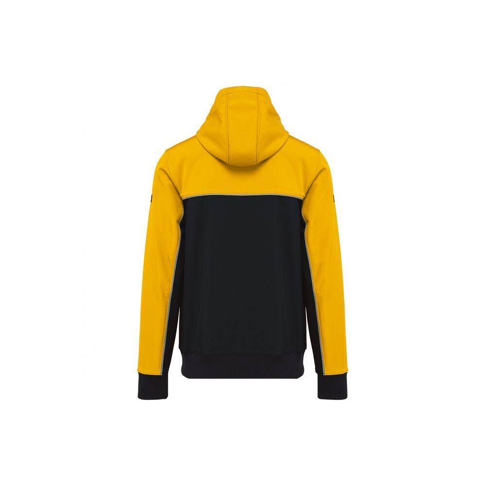 Veste de travail softshell bicolore BIONIC FINISH® ECO WK. Designed To Work Noir / Jaune XL-1