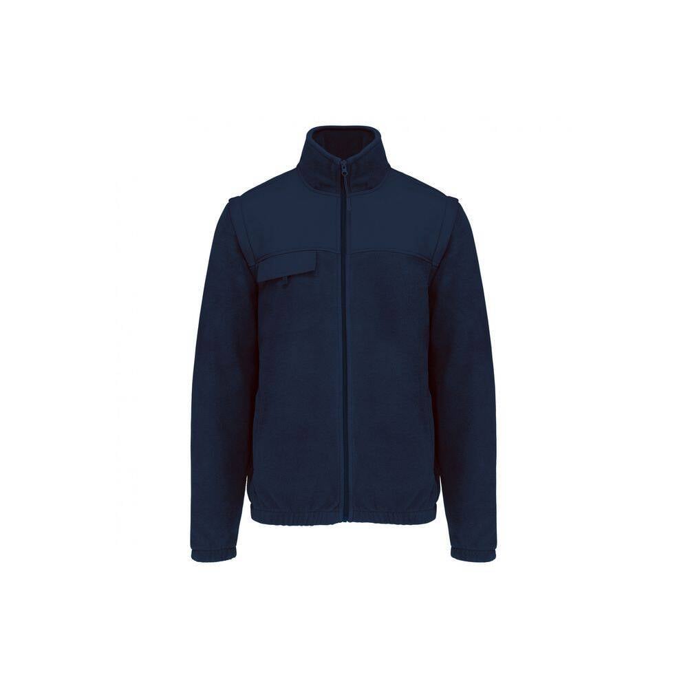 Veste polaire manches amovibles WK. Designed To Work Bleu Marine M-0