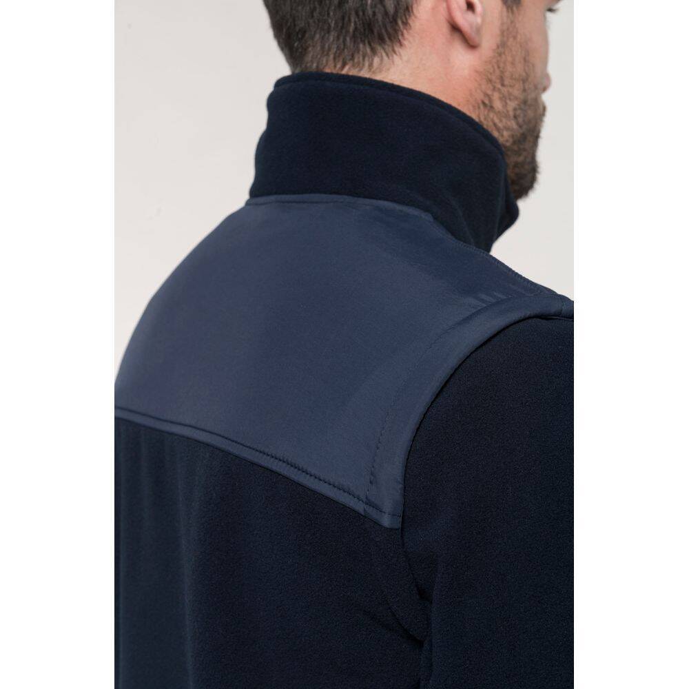 Veste polaire manches amovibles WK. Designed To Work Bleu Marine M-4