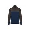 Sweat-shirt écoresponsable à col zippé WK. Designed To Work Marine / Gris XXL