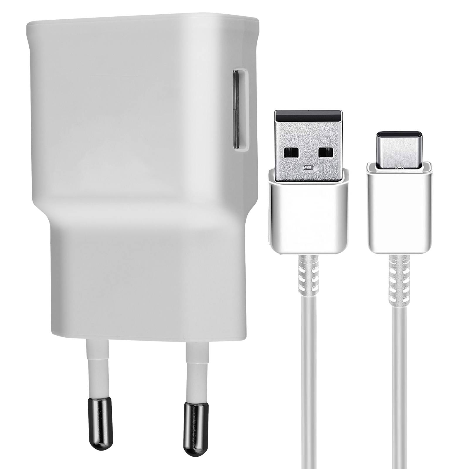 Chargeur Secteur USB 8W avec Câble USB vers USB-C-1