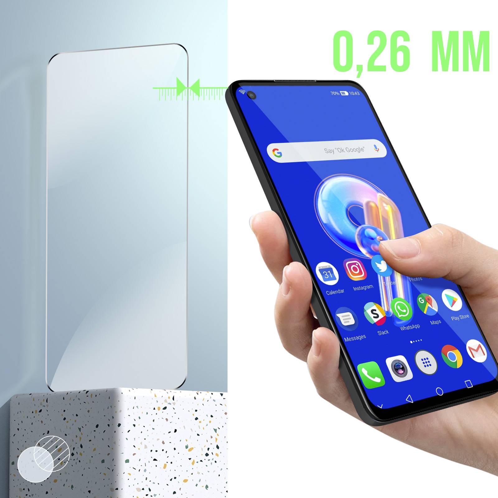 Verre Trempé Asus Zenfone 10 et Zenfone 9 9H Anti-rayures-4