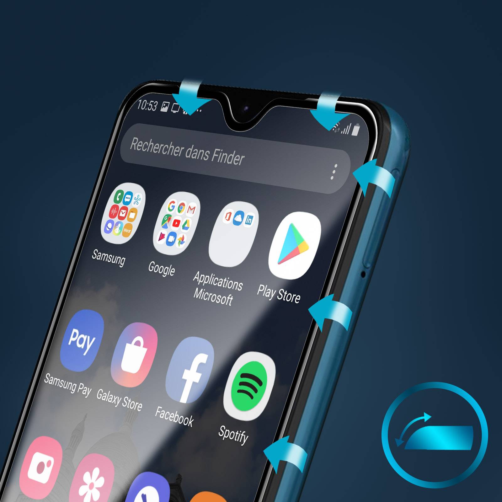 Film Samsung Galaxy A12 Verre Trempé Incurvé-3
