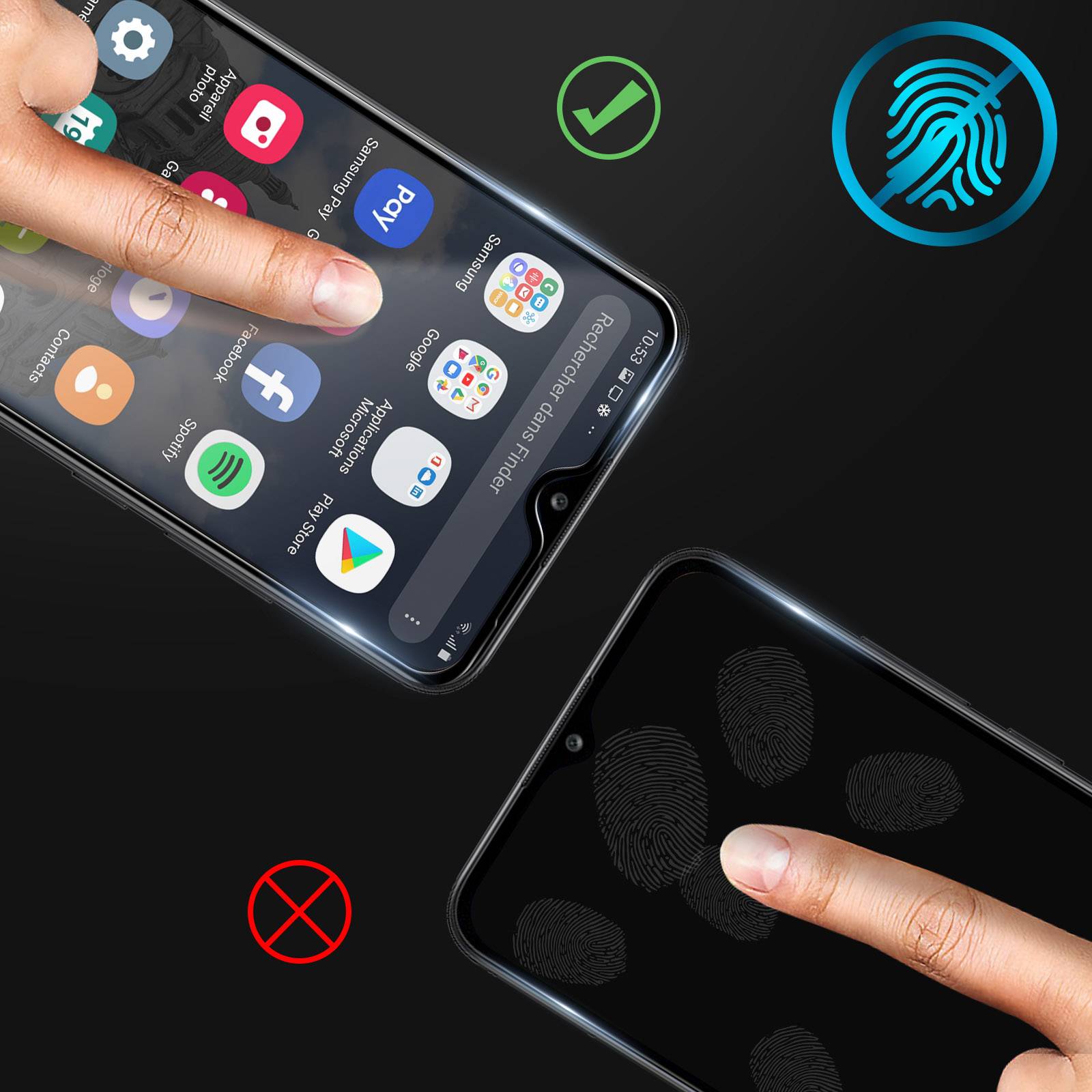 Film Samsung Galaxy A12 Verre Trempé Incurvé-4