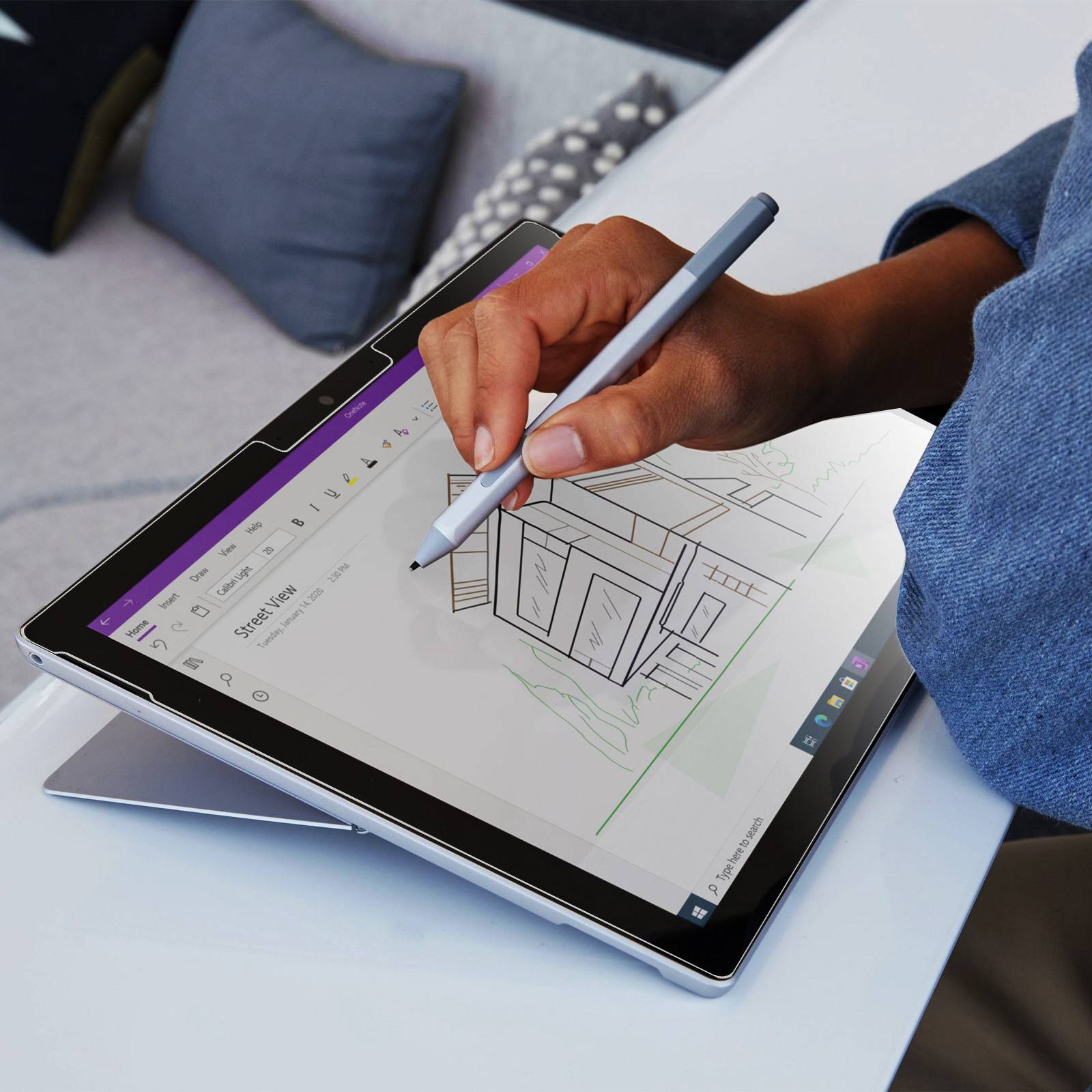 Film Microsoft Surface Pro 7 12.3 / 6 / 5 / 4 avec Nano-revêtement-4