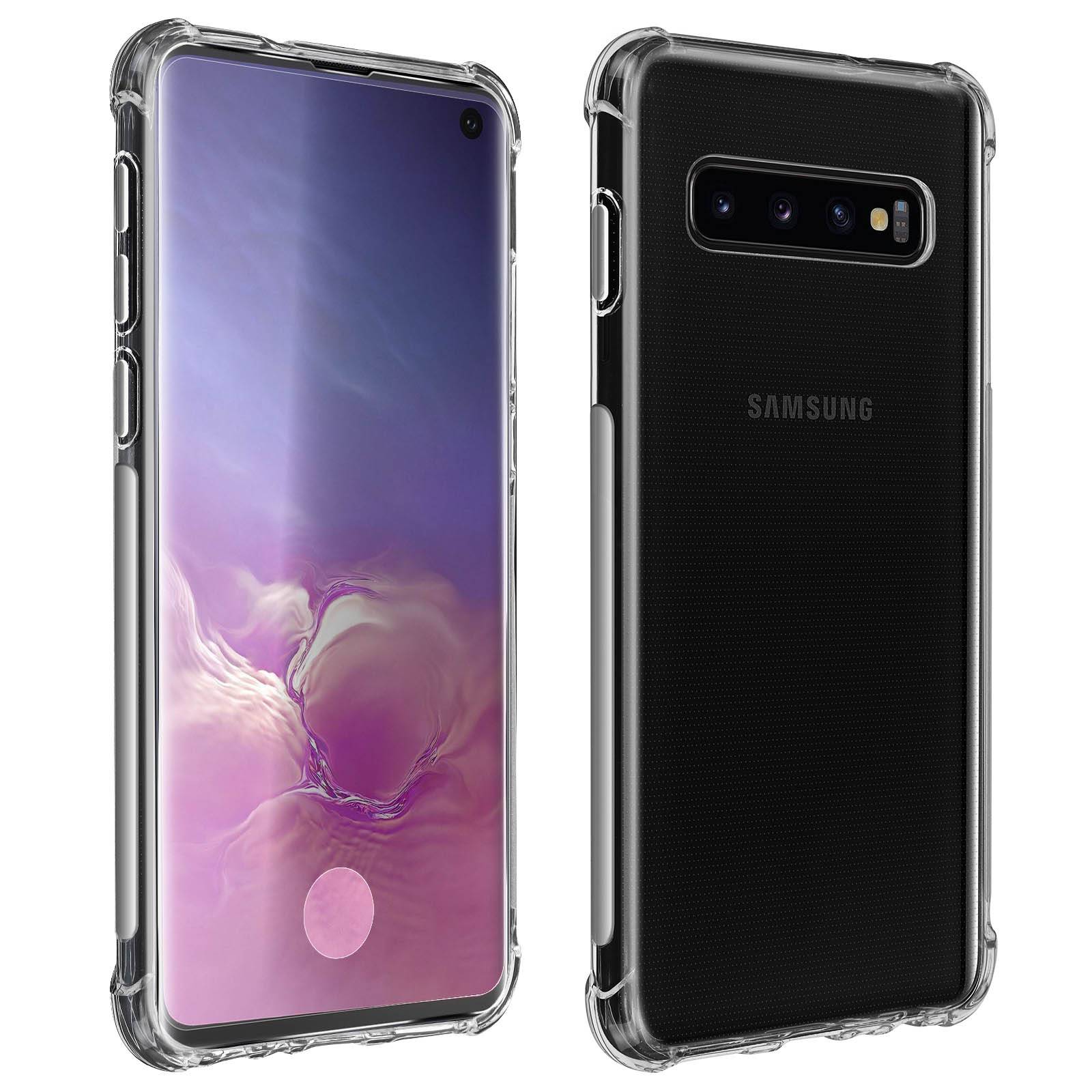 Pack Protection Samsung Galaxy S10 Coque Souple + Film Verre Trempé-0