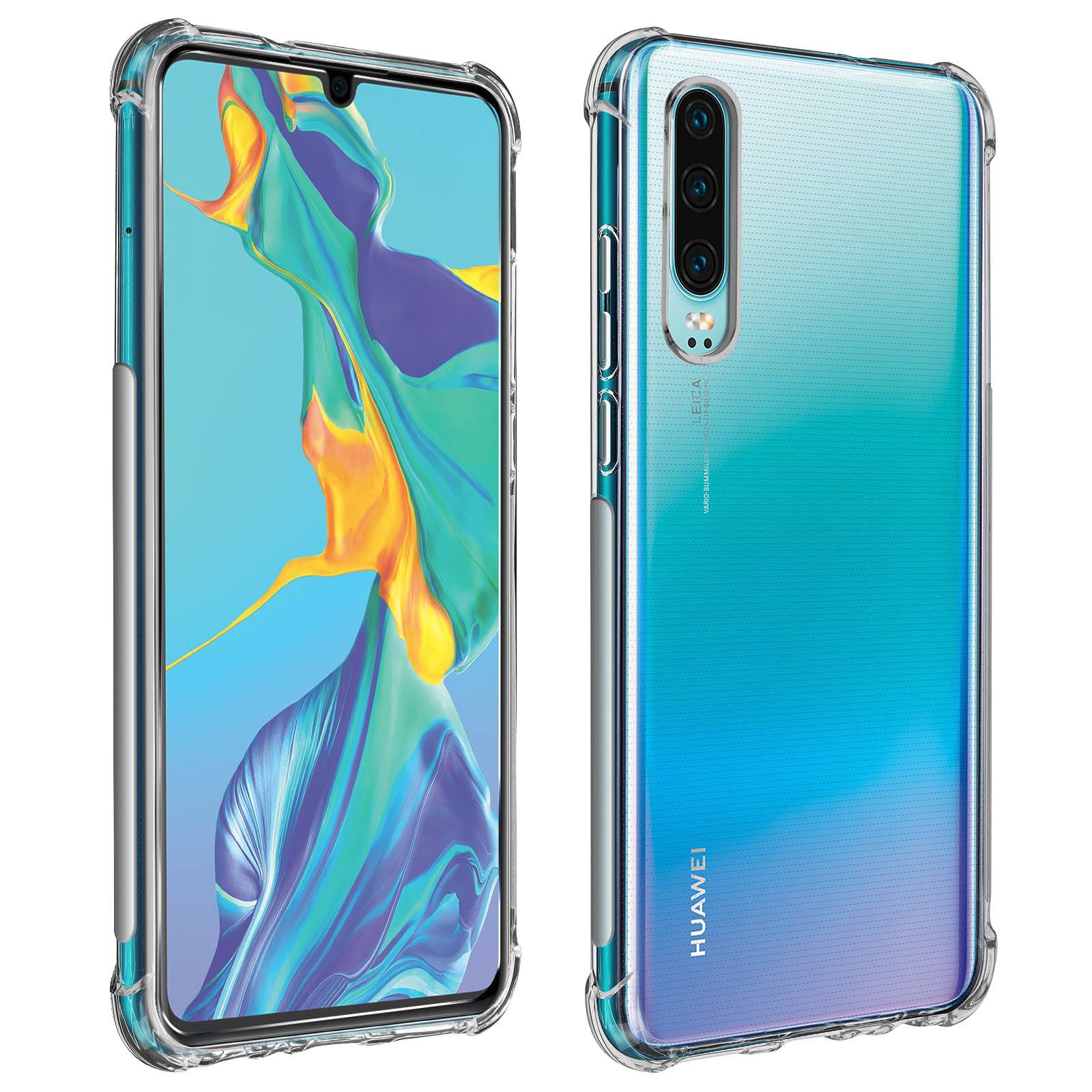 Pack Protection Huawei P30 Coque Souple + Film Verre Trempé 9H-0