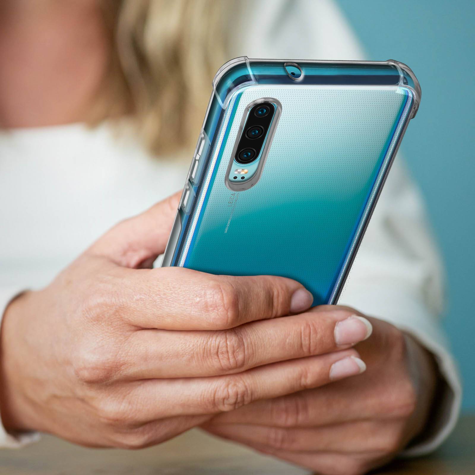 Pack Protection Huawei P30 Coque Souple + Film Verre Trempé 9H-3
