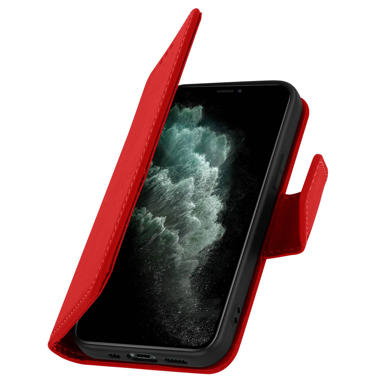 Housse pour iPhone 11 Pro Max Cuir Porte-carte Fonction Support Premium-1