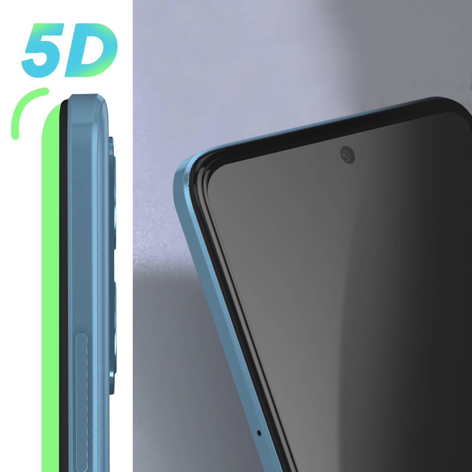 Verre Trempé pour Xiaomi Redmi Note 12 4G et 5G Adhésion totale Biseauté 5D-3