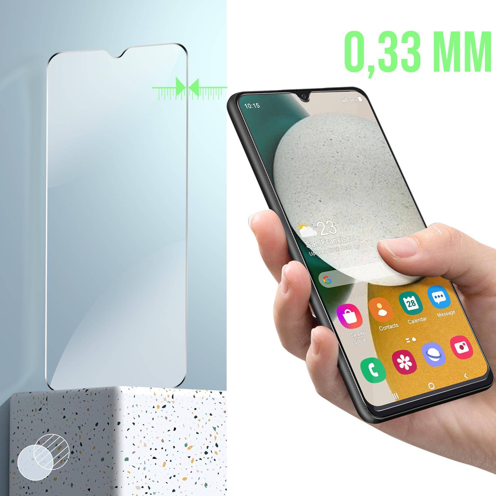 Verre Trempé pour Samsung Galaxy A34 Anti-rayures Anti-traces-4
